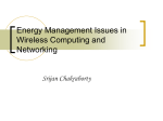 Energy Management Issues in Wireless Computing and Networking