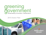 Greening Government Action Plan - Government of Newfoundland