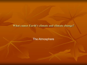 What causes Earth`s climate and climate change?