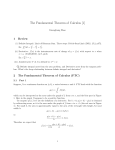 The Fundamental Theorem of Calculus [1]