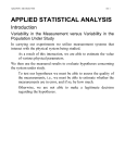 Statistical Analysis Notes