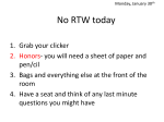 Pg. RTW: What topic do you need to review for the test?
