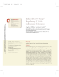 Induced CD4+Foxp3+ Regulatory T Cells in Immune Tolerance