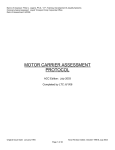 motor carrier assessment