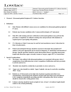 Ultrasound-guided Peripheral IV procedure - IV