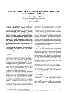 a battery energy storage system based on a multilevel cascade pwm