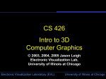 Intro to 3D computer graphics - Electronic Visualization Laboratory