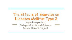 The Effects of Exercise on Diabetes Mellitus Type 2