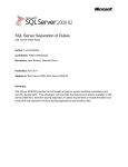 SQL Server Separation of Duties - Center
