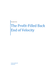 The Profit-Filled Back End of Velocity