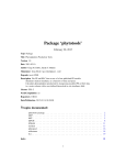 Package `phytotools`