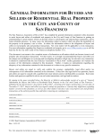 general information for buyers and sellers of residential real property
