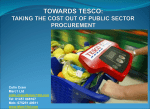 towards tesco: taking the cost out of public sector procurement