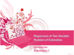 two-variable regression model: the problem of estimation