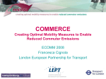 COMMERCE Creating Optimal Mobility Measures to