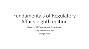 Fundamentals of Regulatory Affairs eighth edition