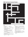 BSA crossword.pmd - 1st Financial Training Services, Inc.