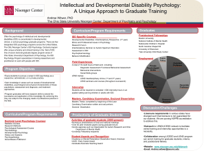 Intellectual and Developmental Disability Psychology