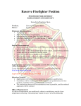 Firefighter Positions Currently Open