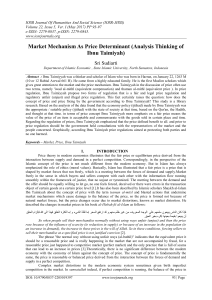 Market Mechanism As Price Determinant (Analysis