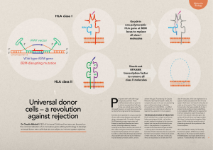 Universal donor cells – a revolution against rejection