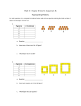Math 9 – Chapter 9 Hand-in Assignment #1 Representing Patterns