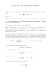 Quantum Theory of Condensed Matter: Problem Set 1 Qu.1