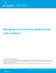 Managing and Protecting Mobile Email with AirWatch