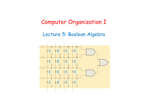 Computer Organization I