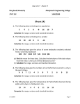 Stat 101 * Sheet 4