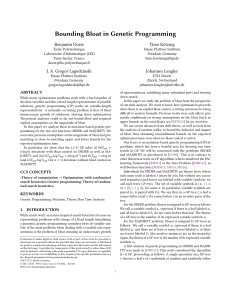 Bounding Bloat in Genetic Programming