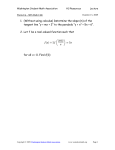 Warm-Up – SHS Math Club - Washington Student Math Association