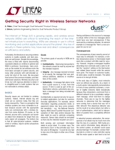 Getting Security Right in Wireless Sensor Networks