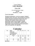 syllabusbioch205 - OSU Biochemistry and Molecular Biology