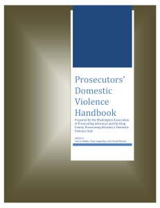 Prosecutors` Domestic Violence Handbook