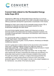 Convert Italia attend to the Renewable Energy India Expo 2014