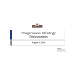 Progression Strategy Discussion - Health Services Cost Review