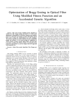 Optimization of Bragg Grating in Optical Fiber Using - lea