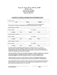 Release Of Information Form