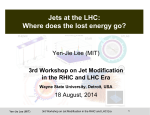 Jets at the LHC: Where does the lost energy go?