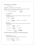 Honors Chemistry: Ch. 12 – Stoichiometry Some useful terms