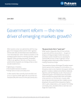 Government reform — the new driver of emerging markets growth?
