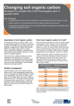 Changing soil organic carbon