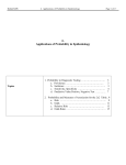 6. Applications of Probability in Epidemiology