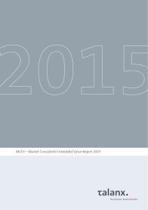 MCEV – Market Consistent Embedded Value Report 2015