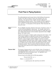 Fluid Flow in Piping Systems