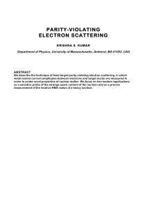 parity-violating electron scattering