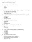 QUIZ #4 LIPID STRUCTURES AND METABOLISM