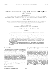 Water-Mass Transformations in a Neutral Density Framework and