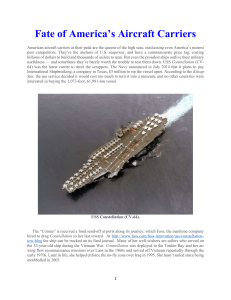 Fate of America`s Aircraft Carriers